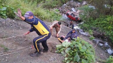 Car plunges into 35-meter-deep gorge near Lalpul; five tourists critically injured.