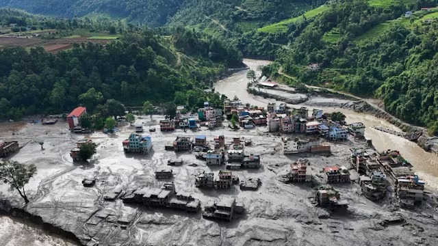Glacier collapse caused devastating floods in Nepal; scientists rule out earthquake.
