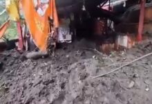 Massive landslide in Urgam Valley; debris in Kalpeshwar Temple complex; 91 roads closed.