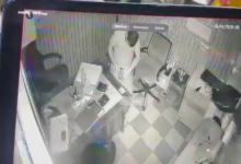 Theft at an office in Selakui after breaking the lock; thief made off with two laptops and documents.