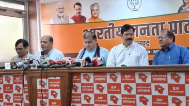 BJP State President Mahendra Bhatt attacks Congress over the Vande Mataram controversy.