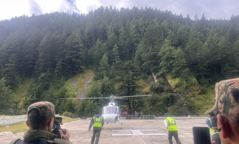 Rescue of 29 trekkers in Uttarkashi completed; airlifted to Harsil.