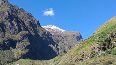 Weather changes in the high-altitude regions of Uttarakhand; snowfall on the peaks leads to a drop in temperature.