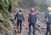 Rocks fell again on the Kedarnath trek route, injuring a horse handler; pilgrims were halted and safely evacuated.