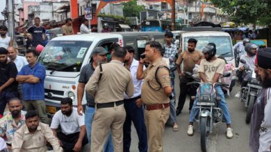 Bajrang Dal protests over allegations of molestation of a young woman; Saharanpur Road blocked.
