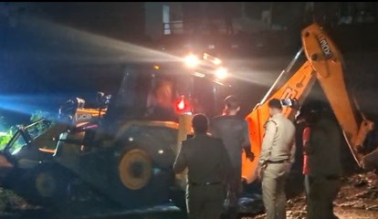 Two girls fell into a drain while playing on a culvert, one was swept away by the strong current.