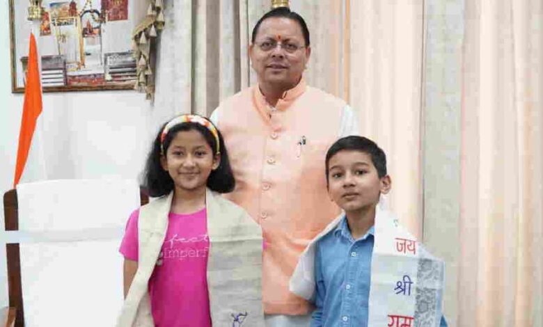 CM Dhami met the young mountaineers who conquered Mount Kilimanjaro.