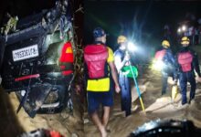 Car swept away by monsoon torrent in Dehradun; two dead, including a young man; one young woman injured.